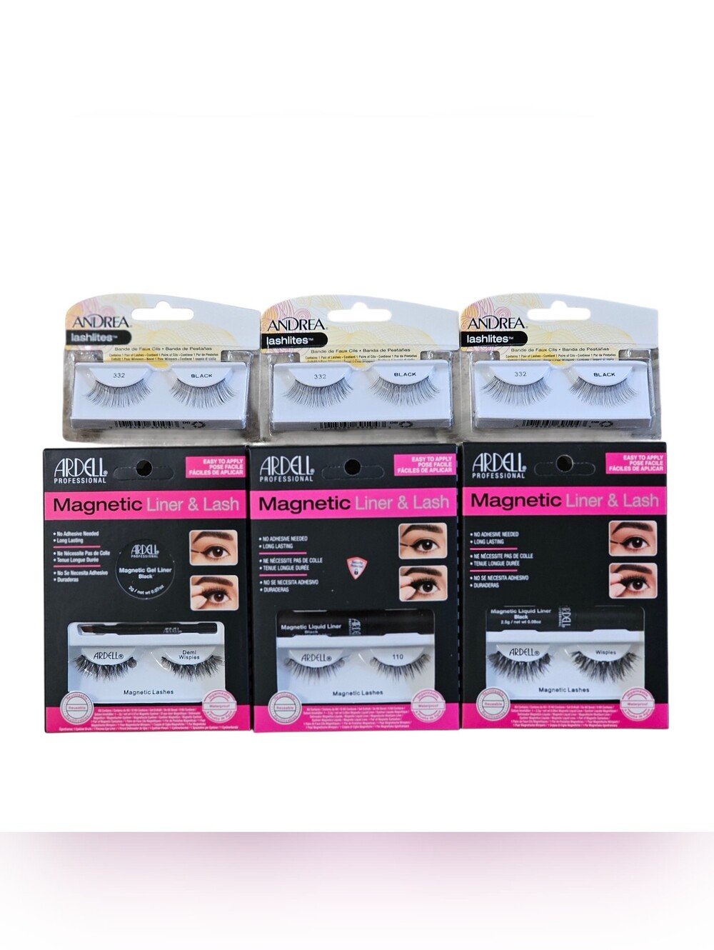 False Eyelash Bundle Ardell Andrea Magnetic